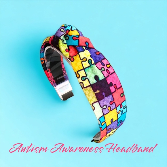 Autism Awareness Colorful Turban Knotted Style Headband!!๐๐๐๐ - Picture 9 of 12